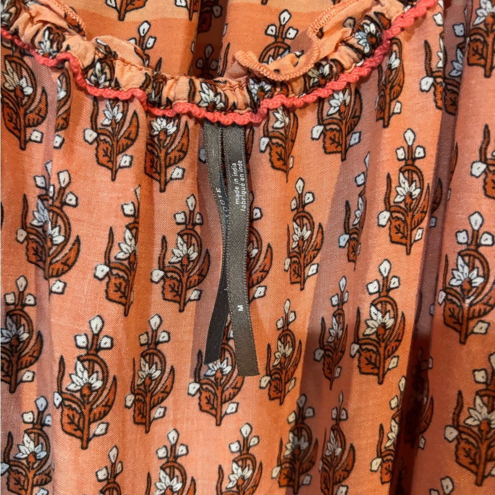 Anthropologie Orange and Pink Maxi Dress - Picture 3 of 4